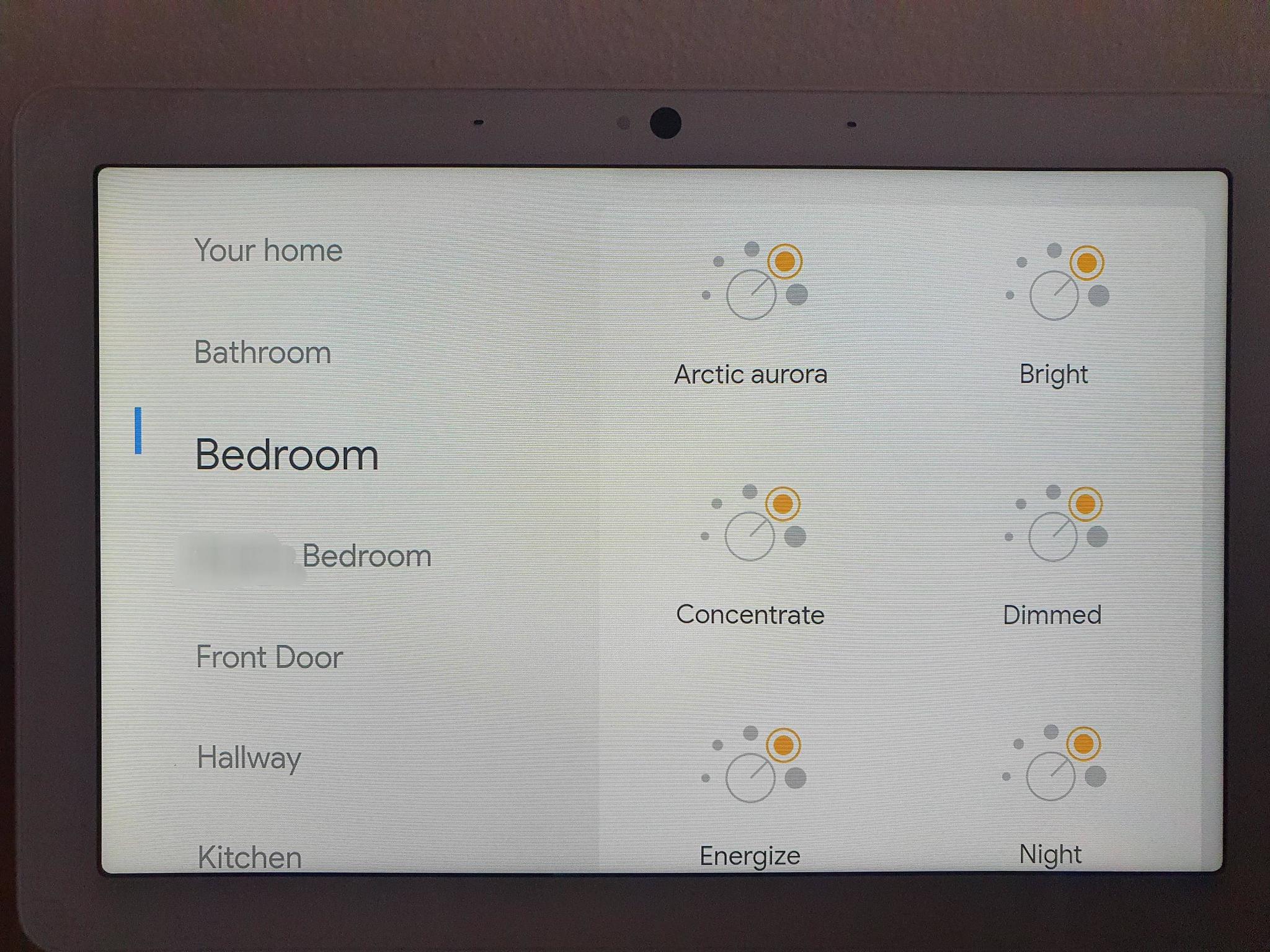 Assistant Display Smart Home Controls