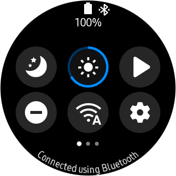 Galaxy Watch Active 2 Quick Toggles
