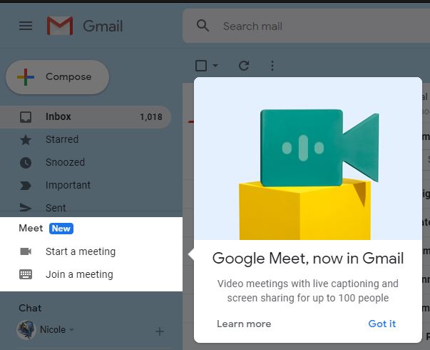 Google Meet Email Integration