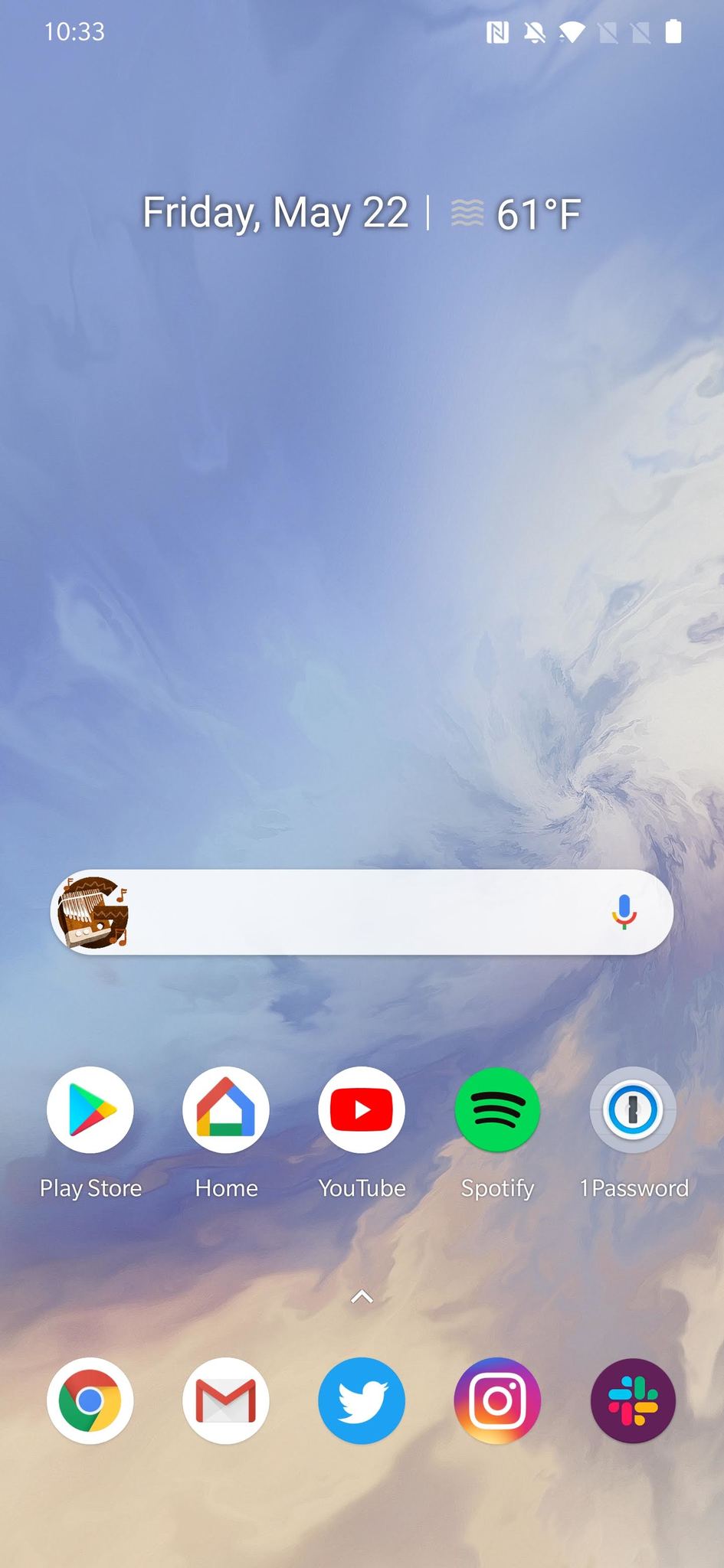 OxygenOS home screen