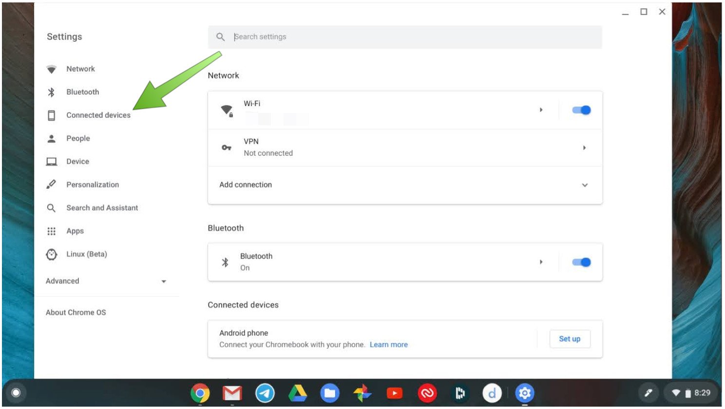 Connect Chromebook Android 2