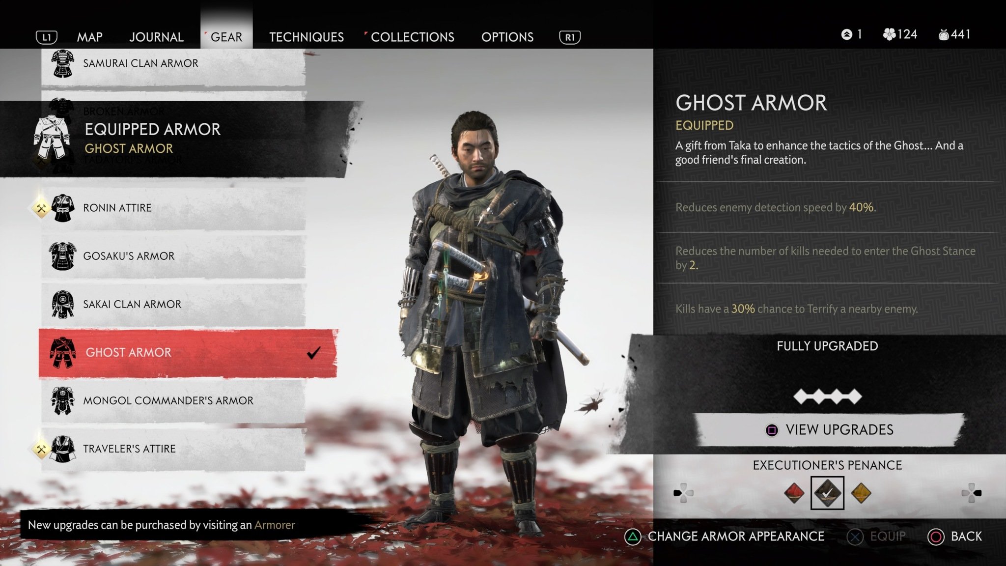Ghost Of Tsushima Ghost Armor