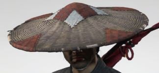 Chapéu de palha de retalhos de fantasma de Tsushima recortado