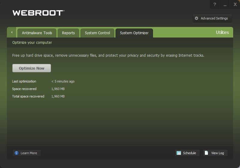Webroot System Optimizer