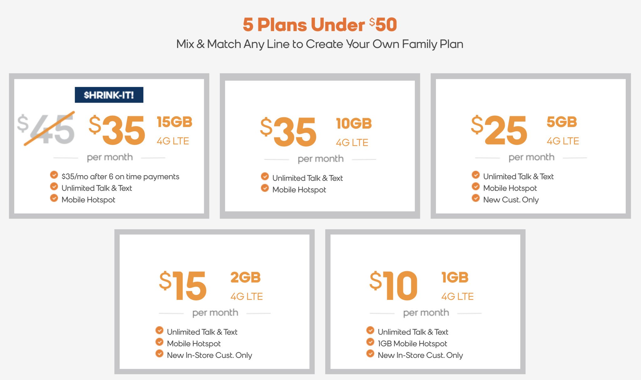 Boost Mobile Expanded Data Plans