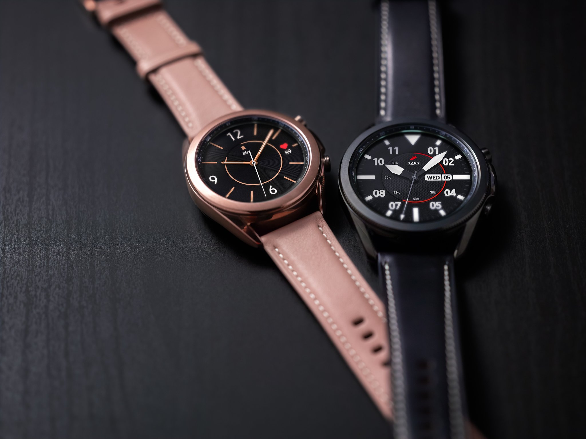 Galaxy Watch3 Mystic Bronze And Black Front Lifestyle Official Lifestyle