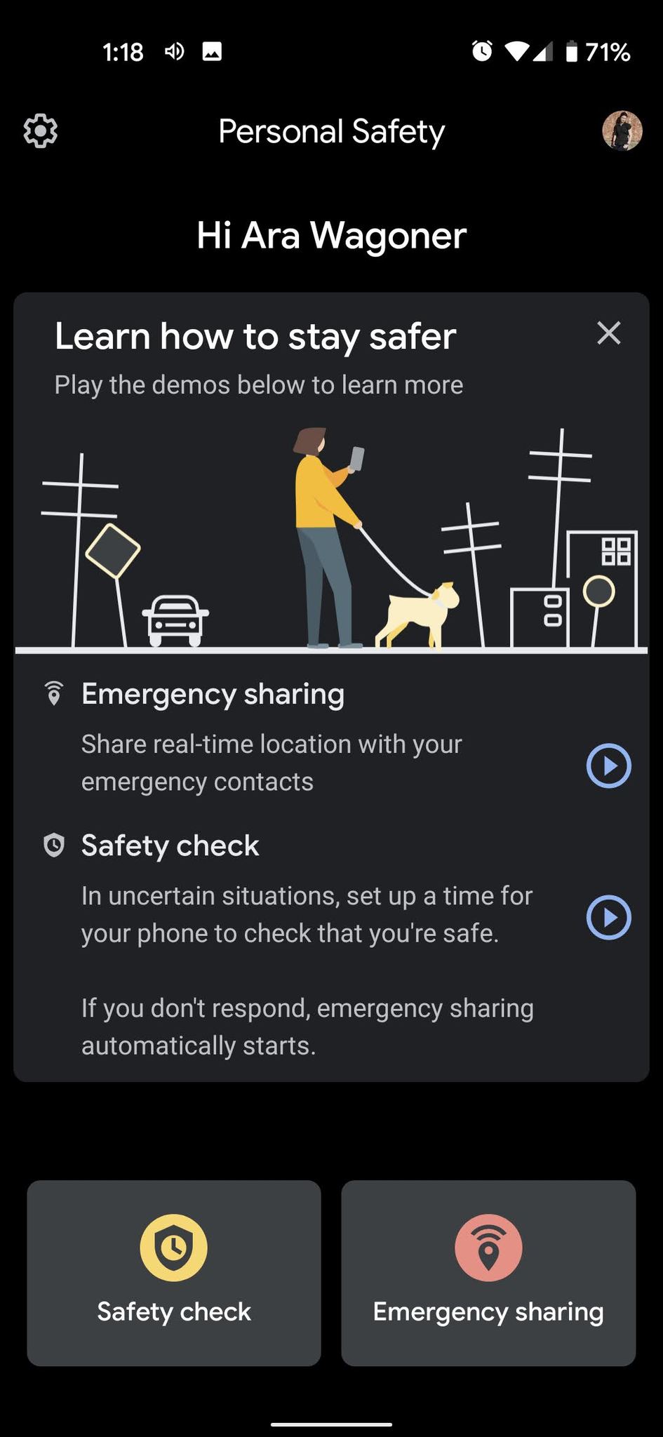 Pixel 4a Personal Safety