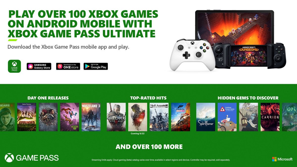 Xbox Game Pass Ultimate Android Streaming Banner