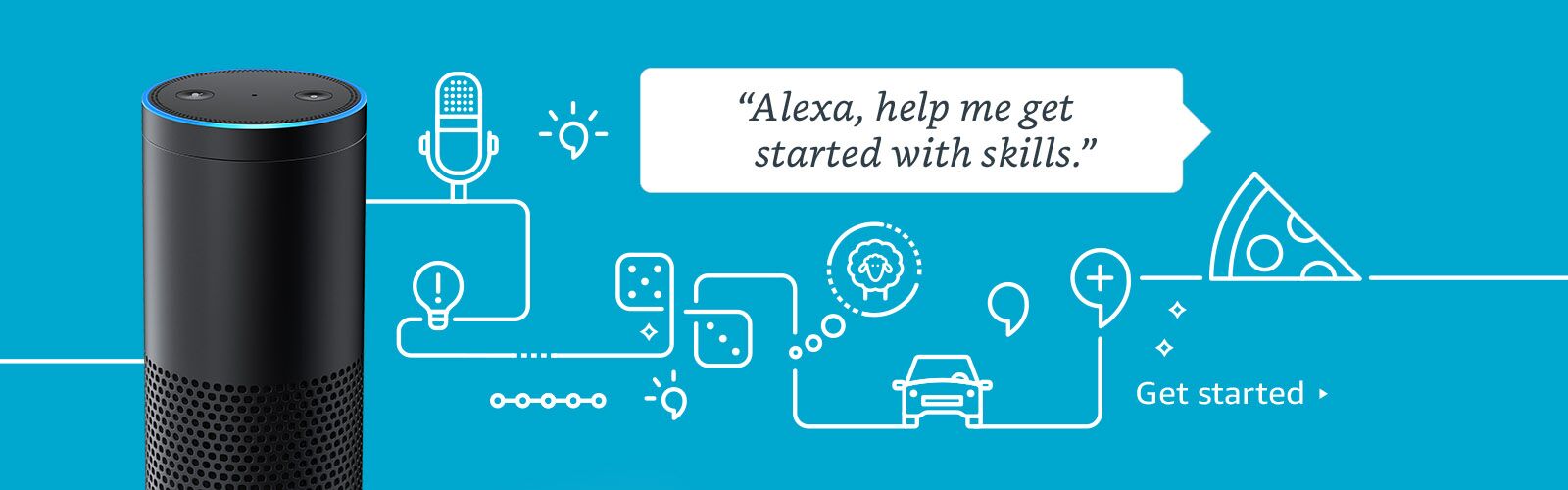 Alexa Get Started Skills Banner