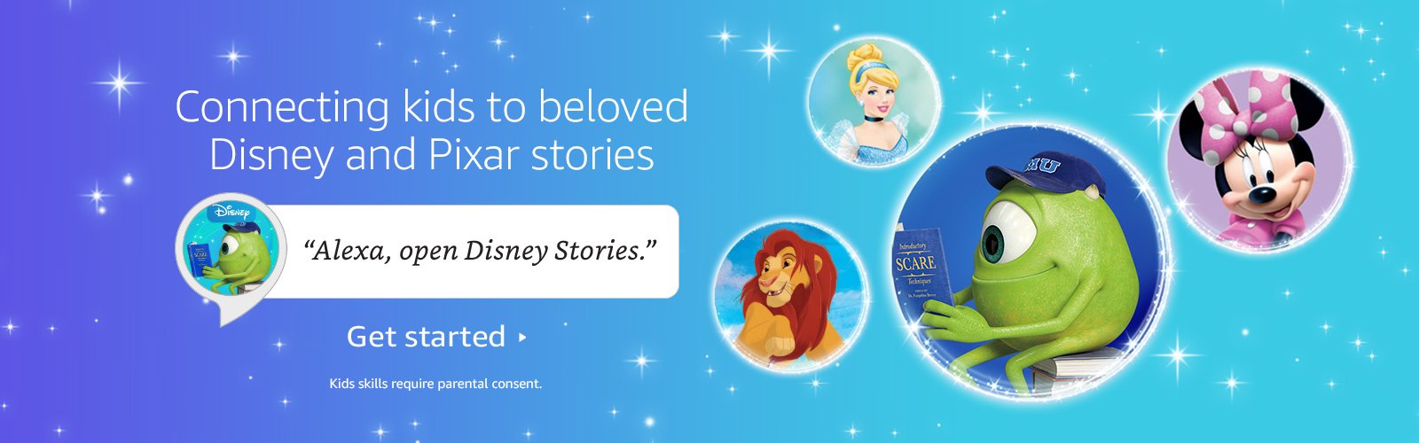Disney Stories Alexa Skill Banner