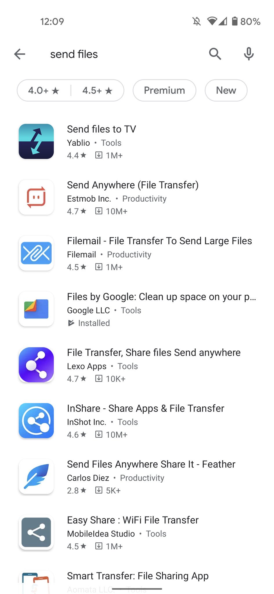 Send Files to TV app in the Play Store