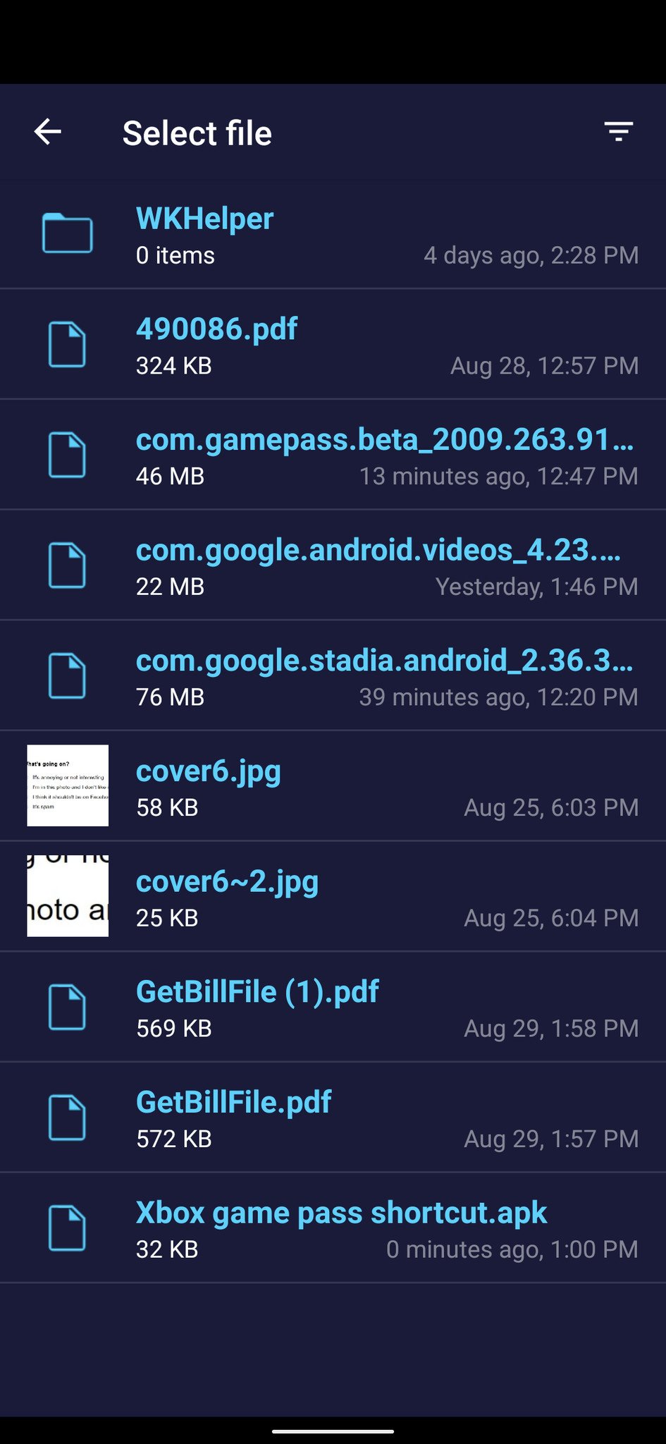 Files to the TV app
