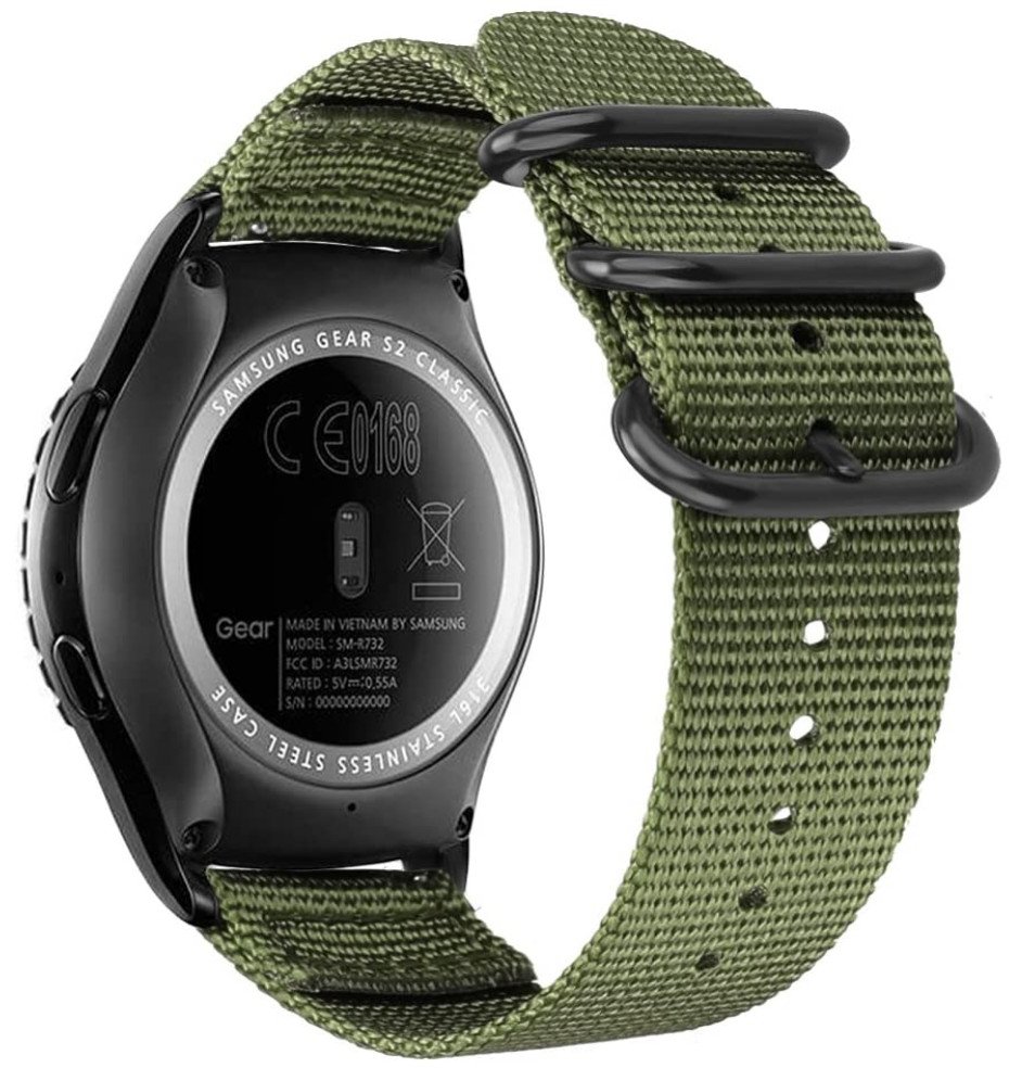 A canvas version band depicted from our list of Best Garmin Venu Sq Watch Bands.