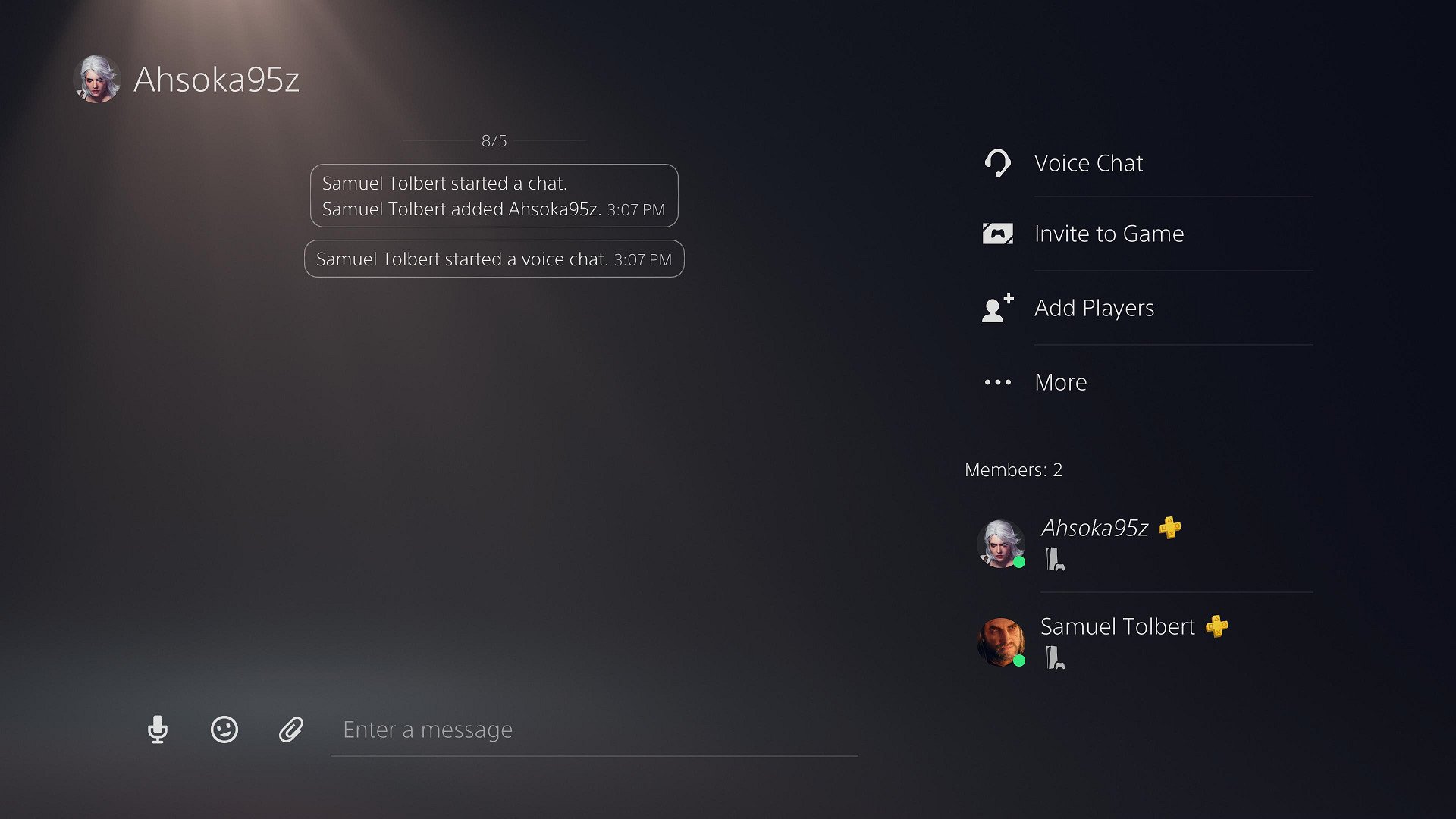 Ps5 Create Chat