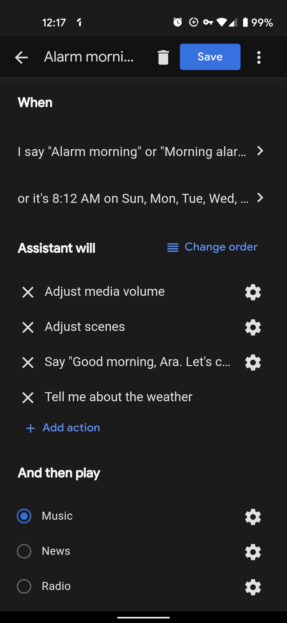 Ara Google Morning Routine