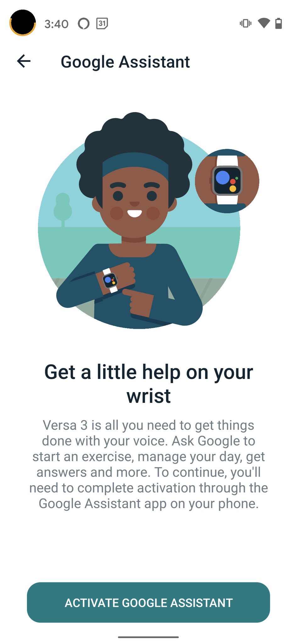 Fitbit Versa 3 Google Assistant 2