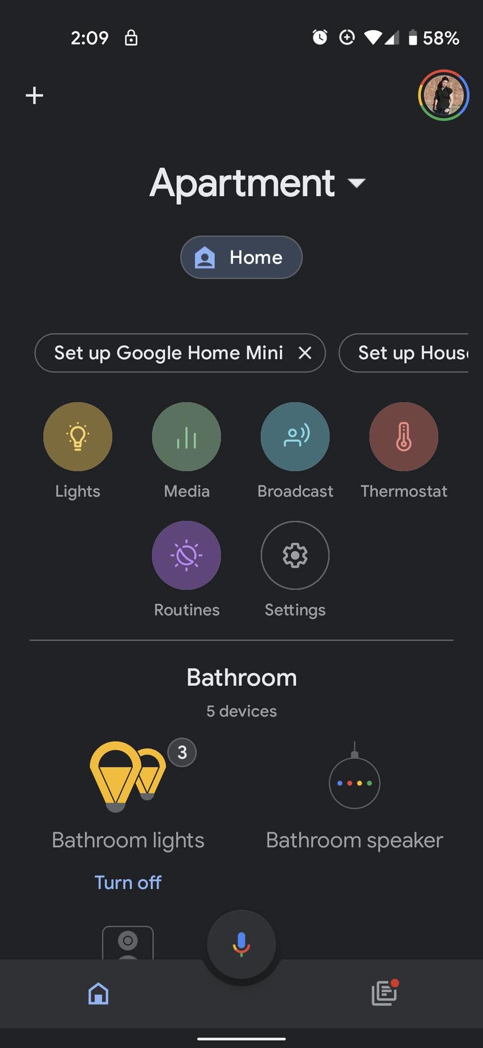 Setting up a Google Assistant speaker in Google Home