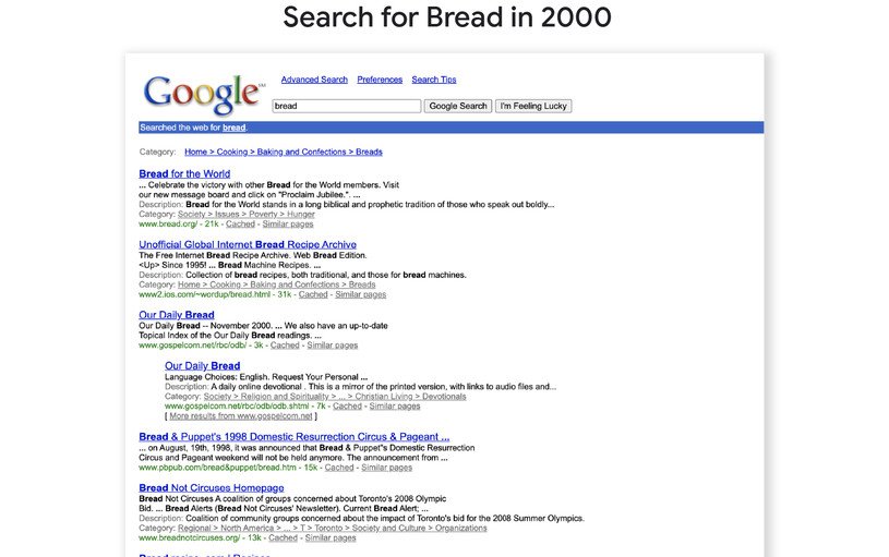 Google Search Bread