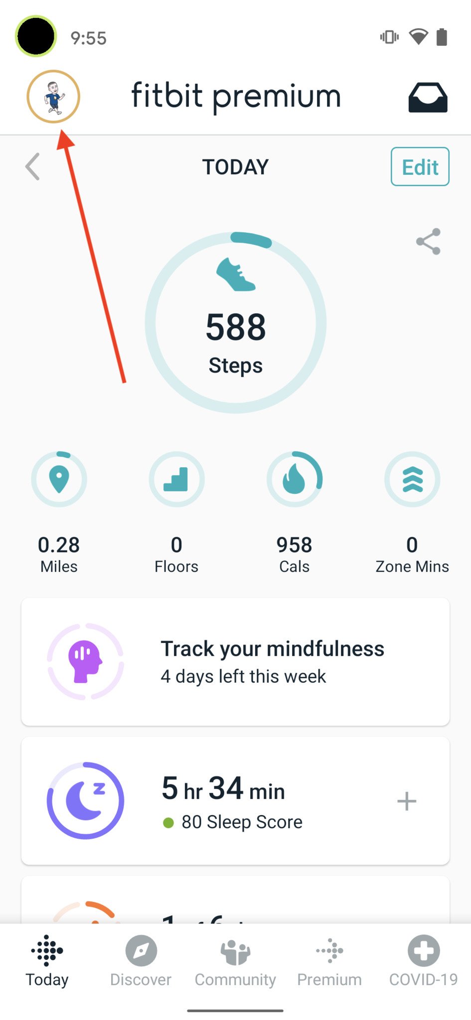 Add Card Fitbit Pay Step 1