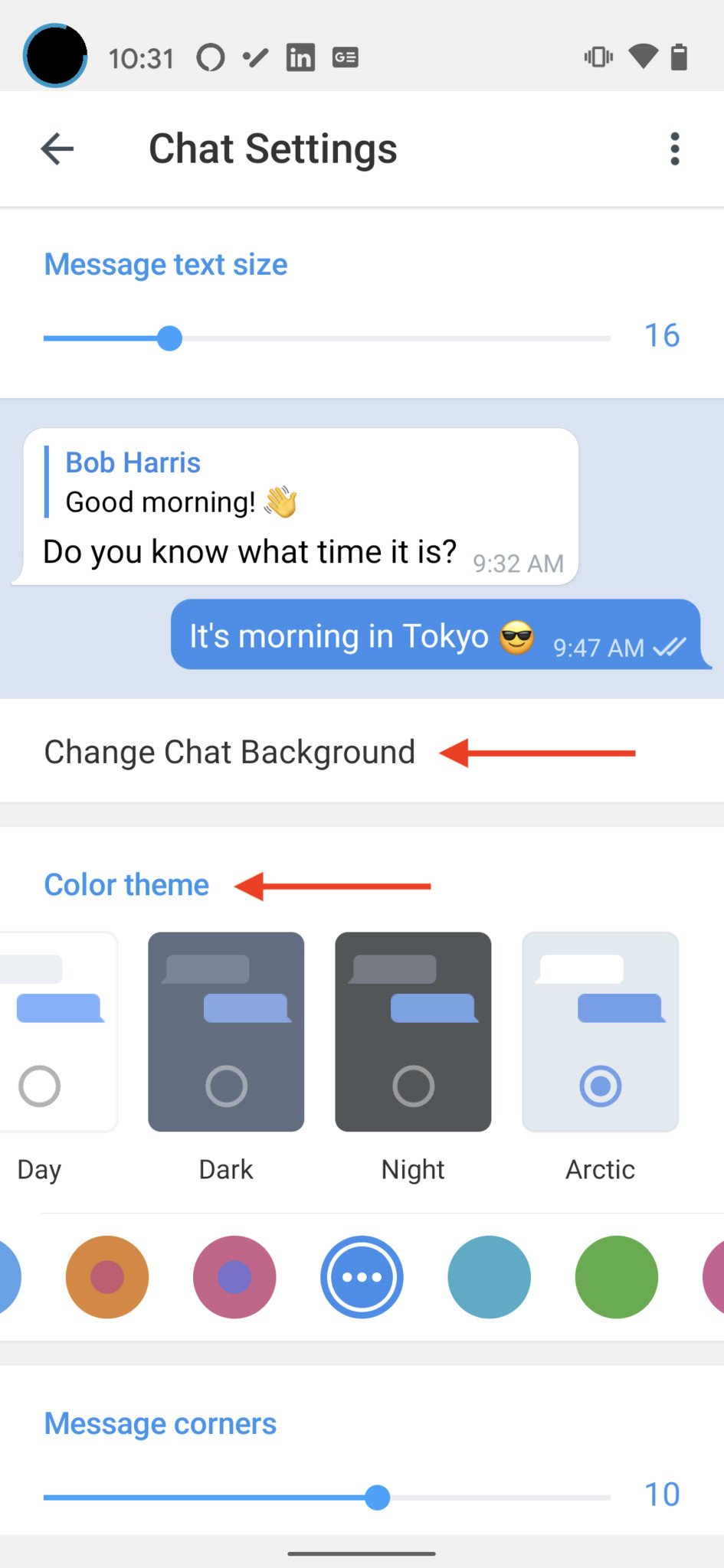 How To Change Telegram Chat Background Theme Step 4