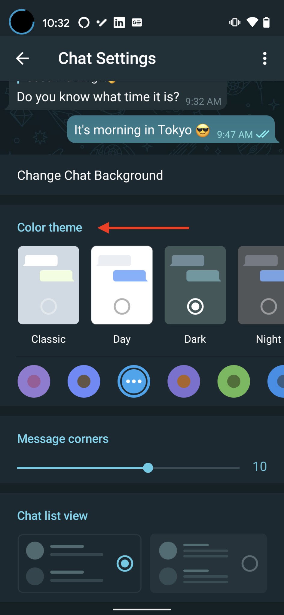 How To Change Telegram Chat Background Theme Step 8