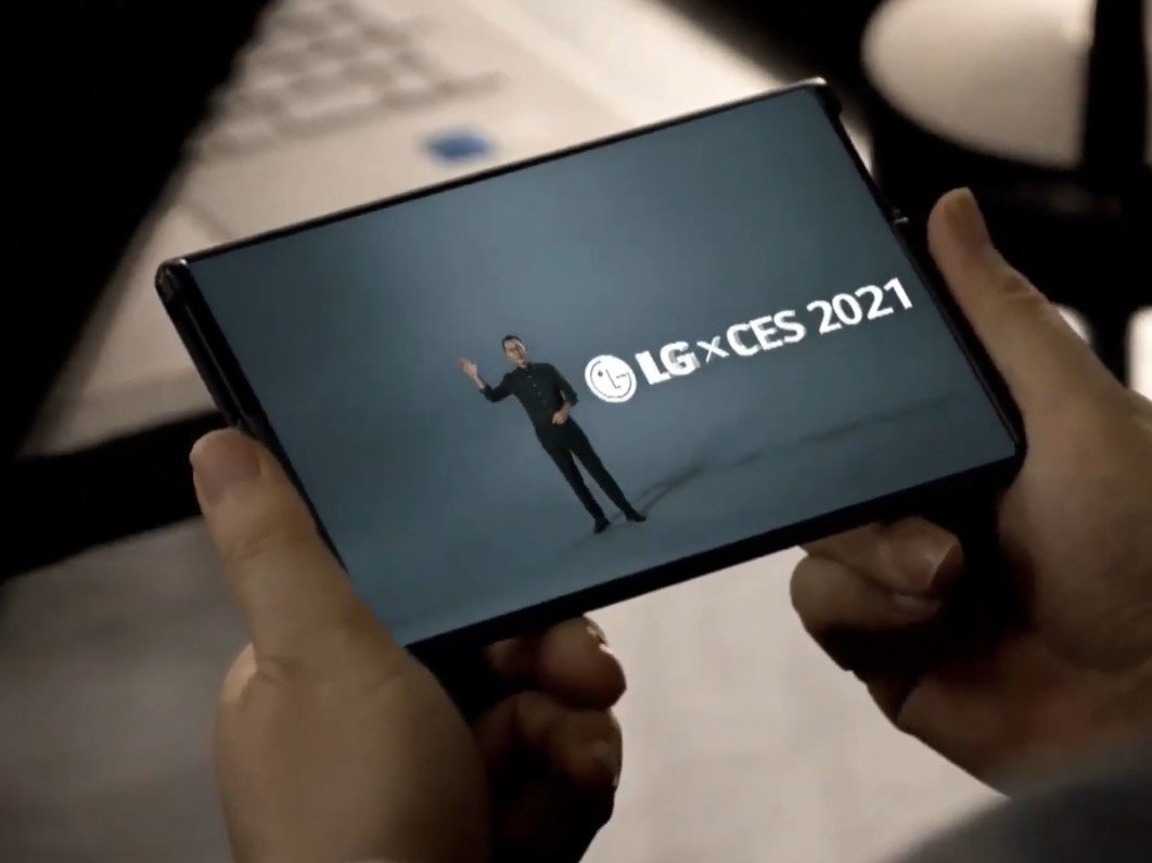 lg rollable phone teaser ces 2021 0