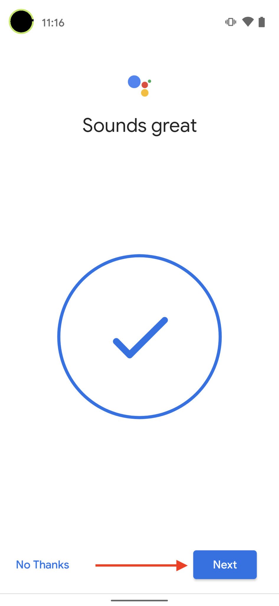 Set Up Google Assistant Voice Match Step 12