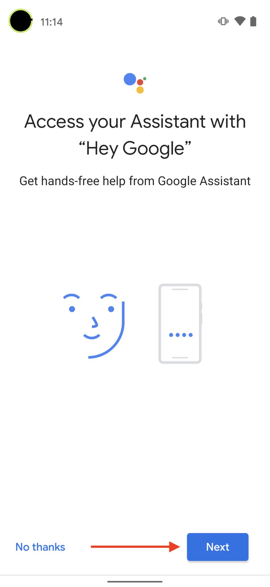 Set Up Google Assistant Voice Match Step 5