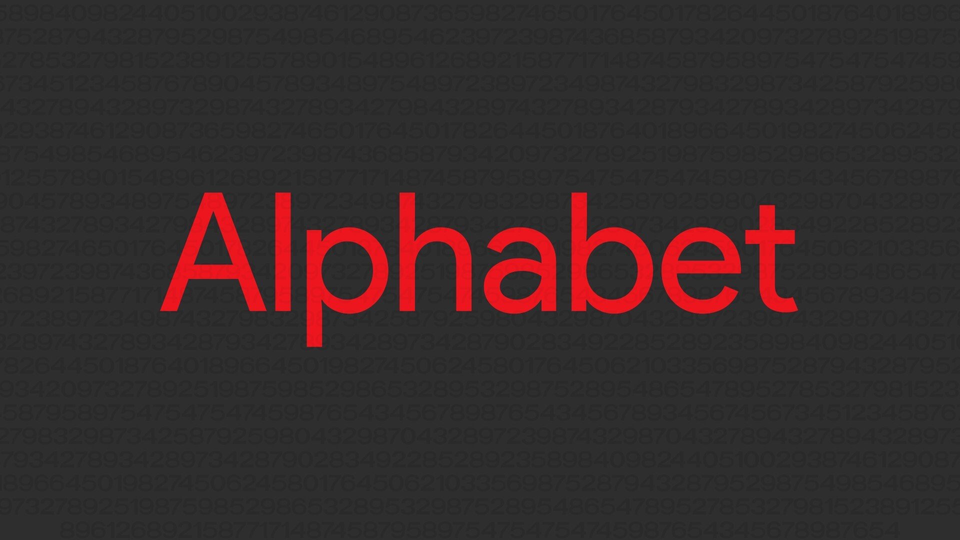 Alphabet Results Numbers