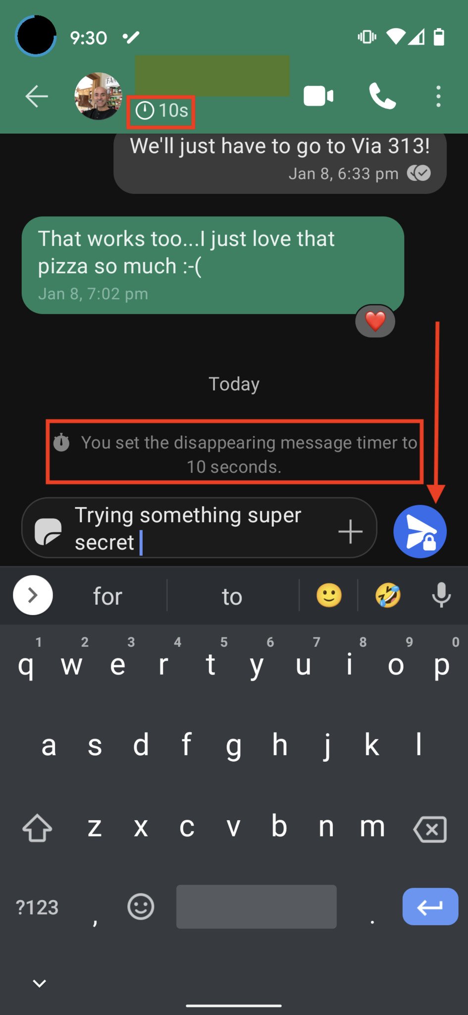 How To Disappearing Messages Signal App Step 5