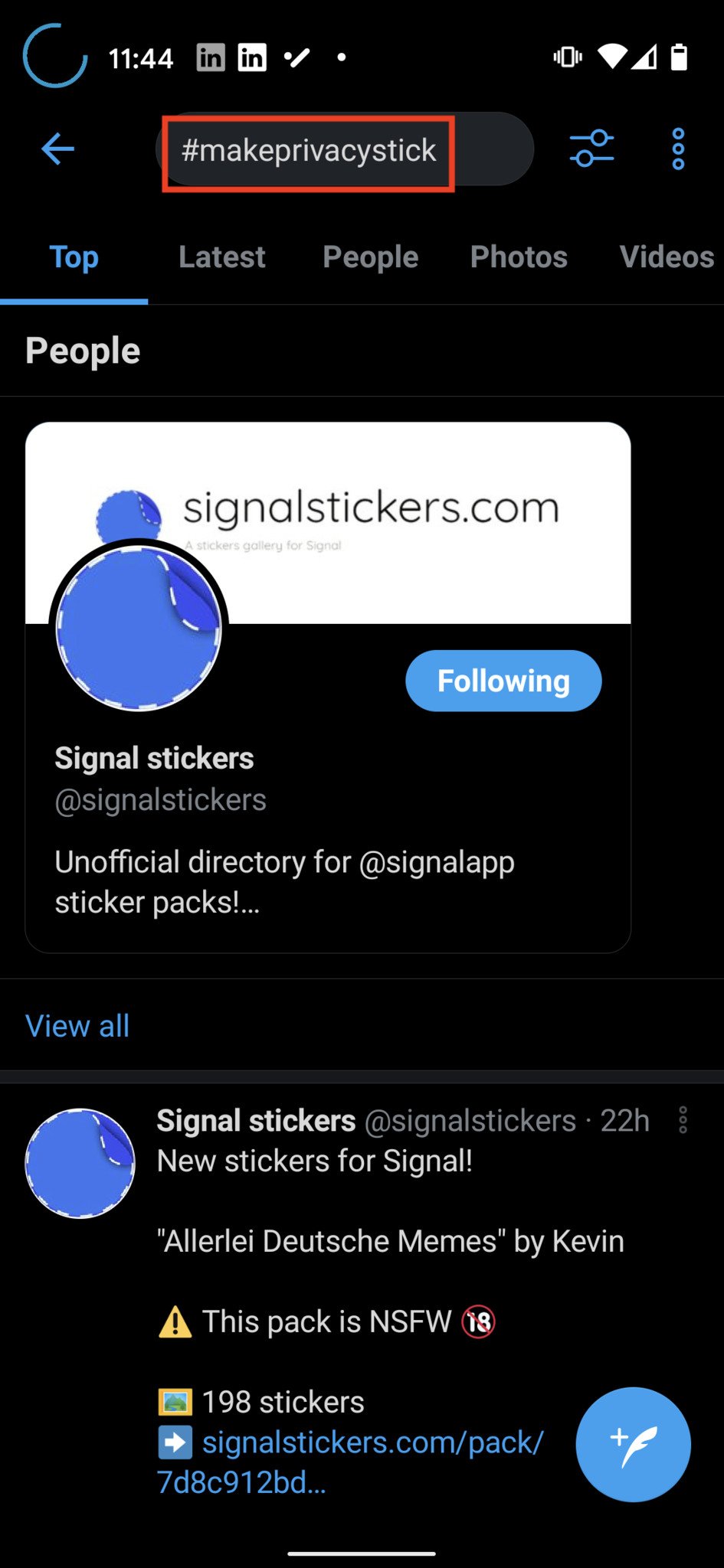 How To Use Add Stickers Signal Step 6