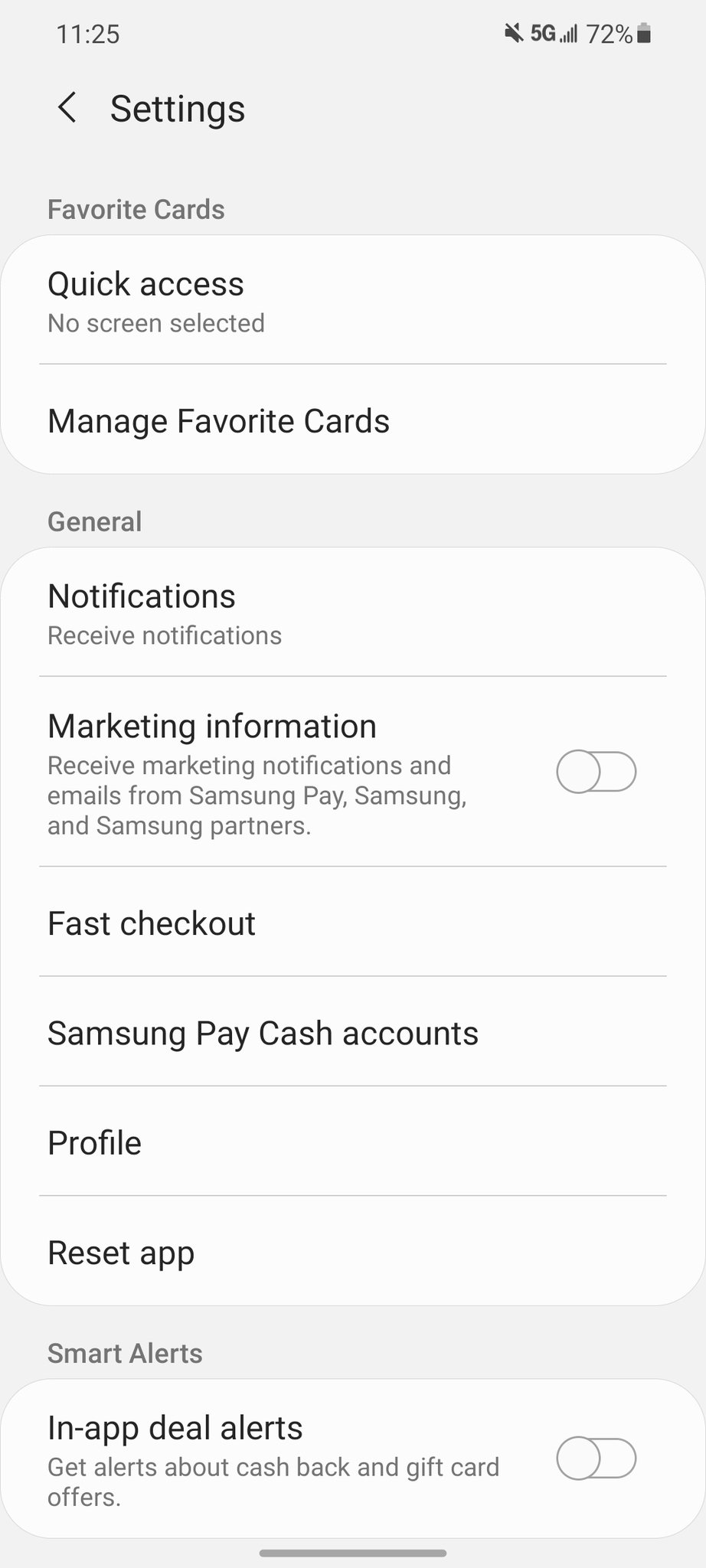 Turning off customized ads on a Samsung phone