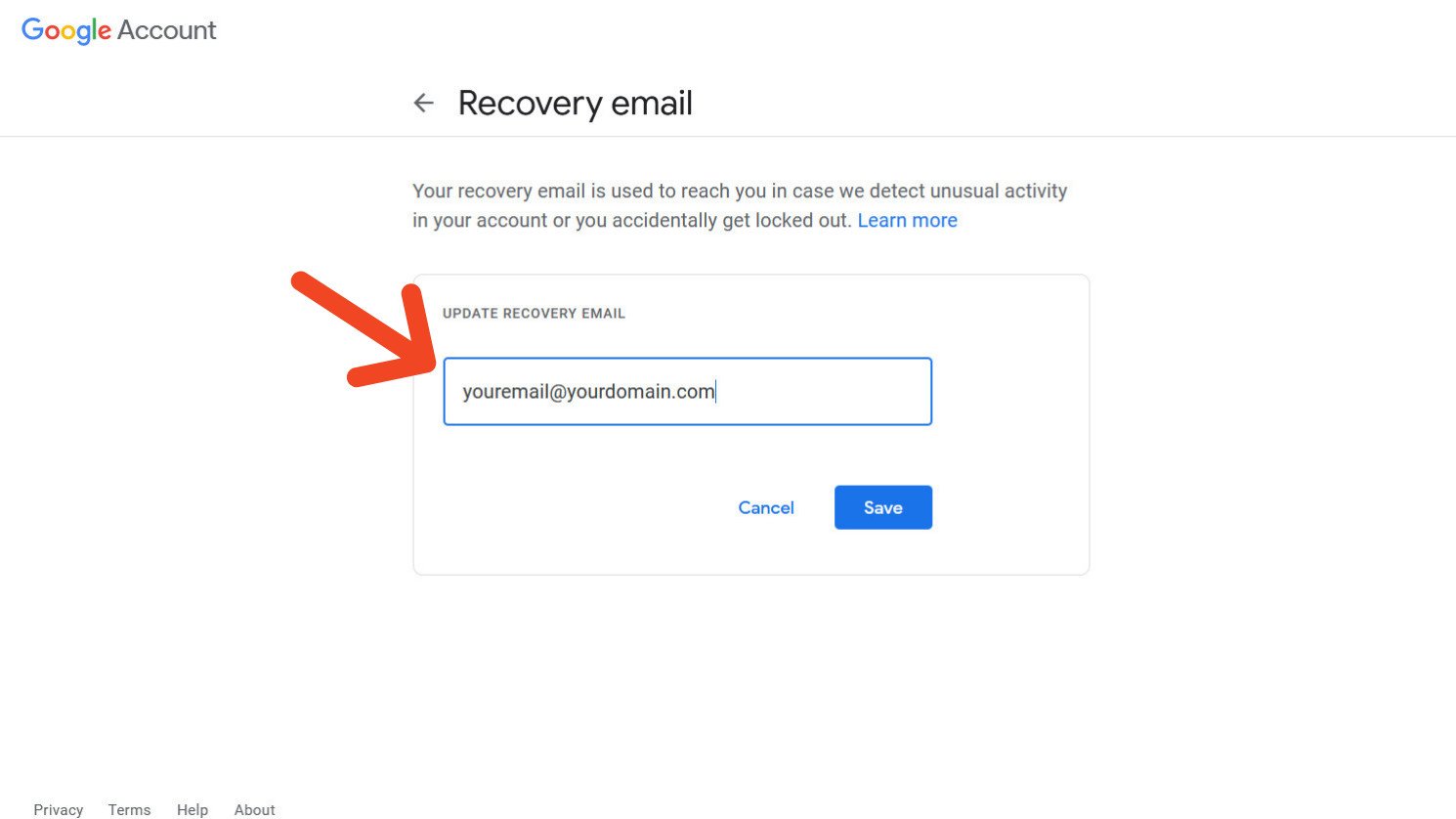 Secure Google Account