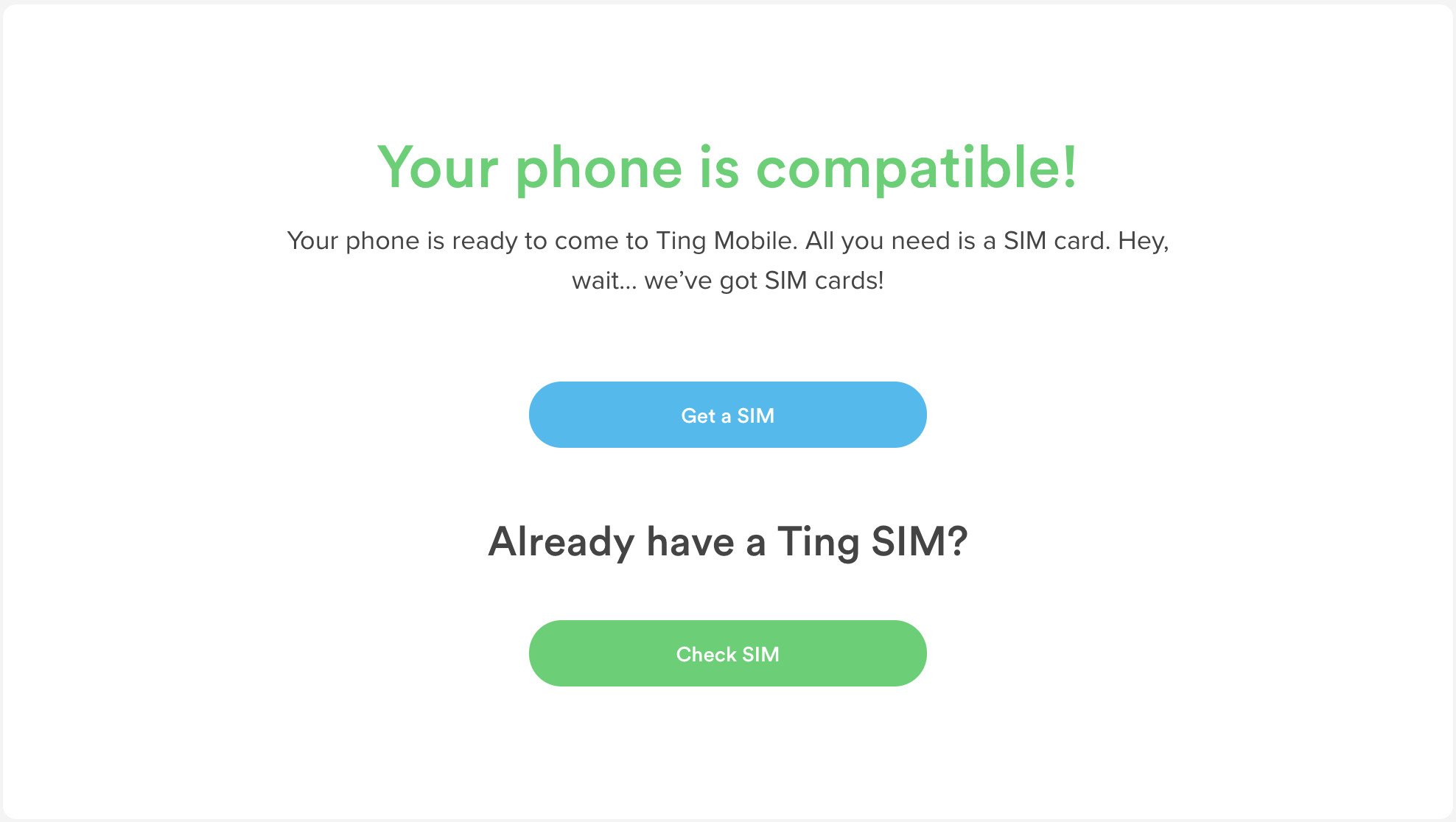 Ting Phone Compatibility