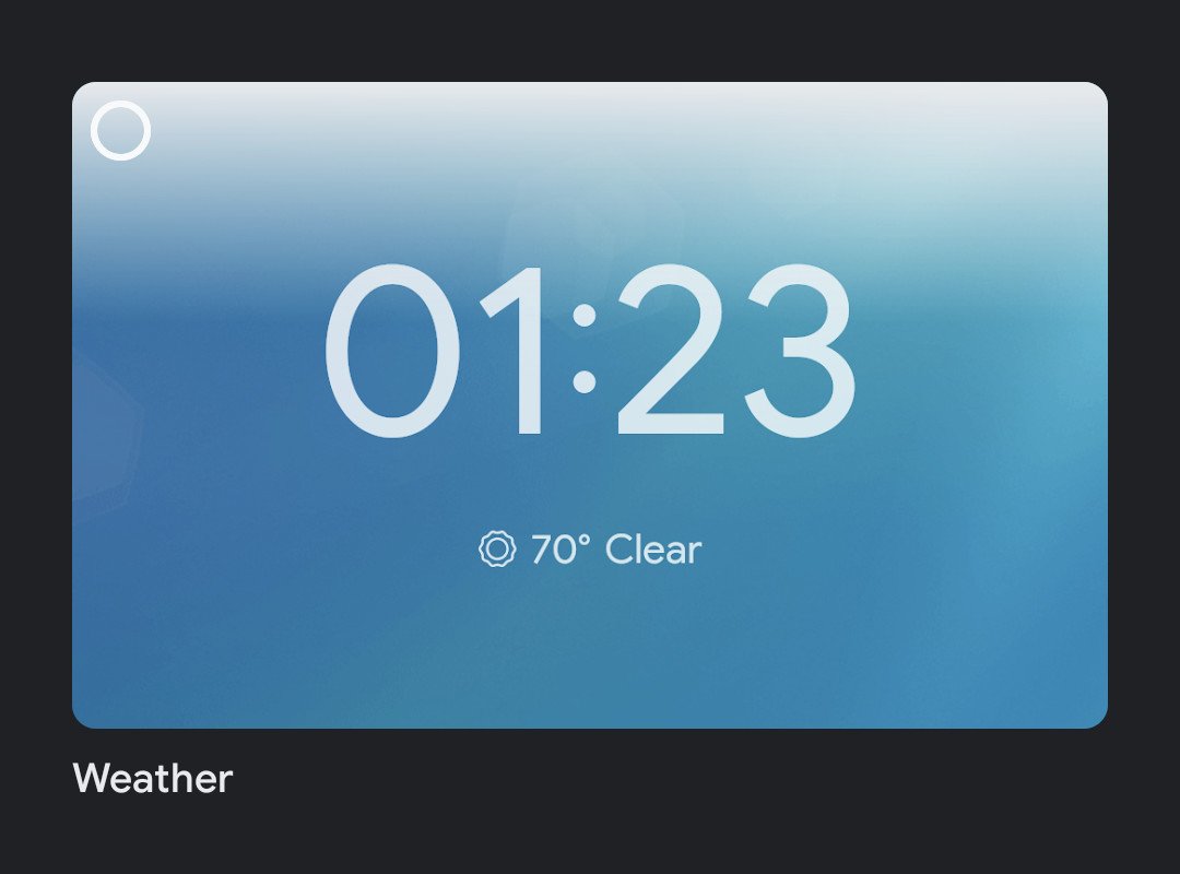 Google Nest Hub Weather Clock
