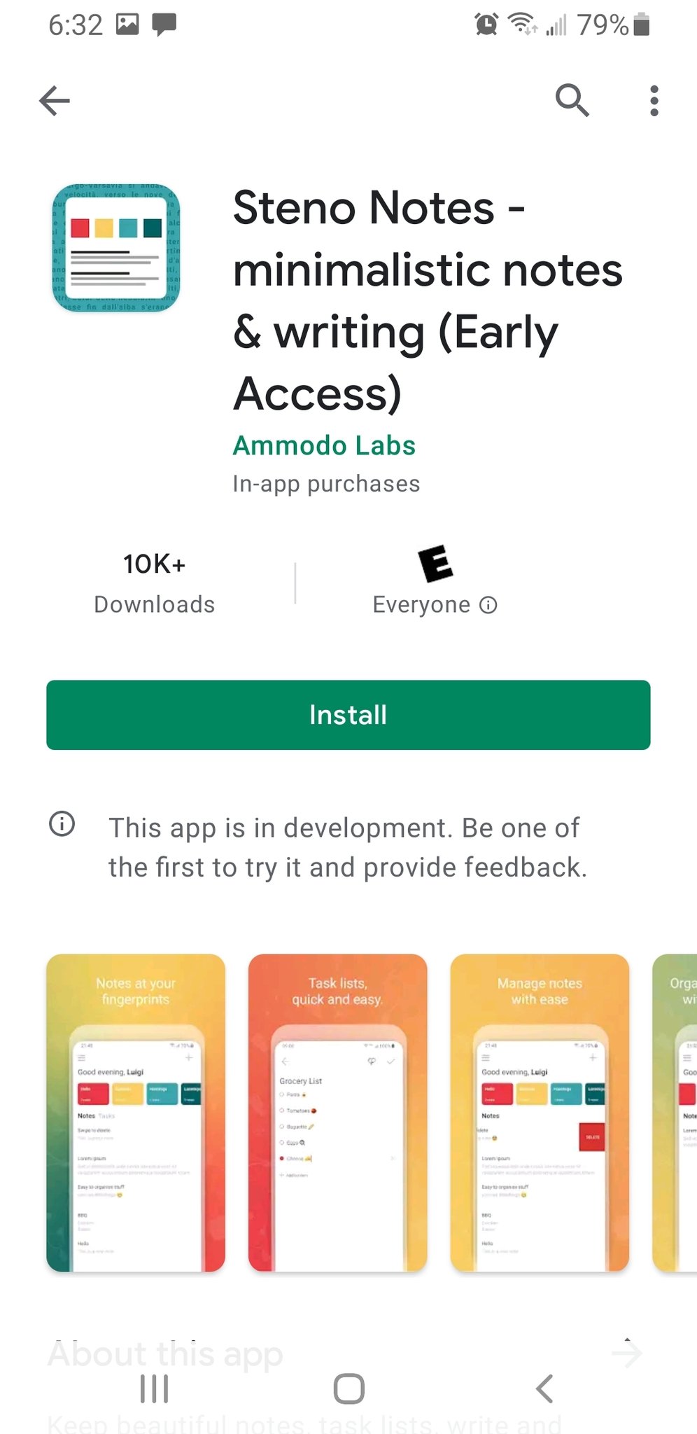 Install Early Access App