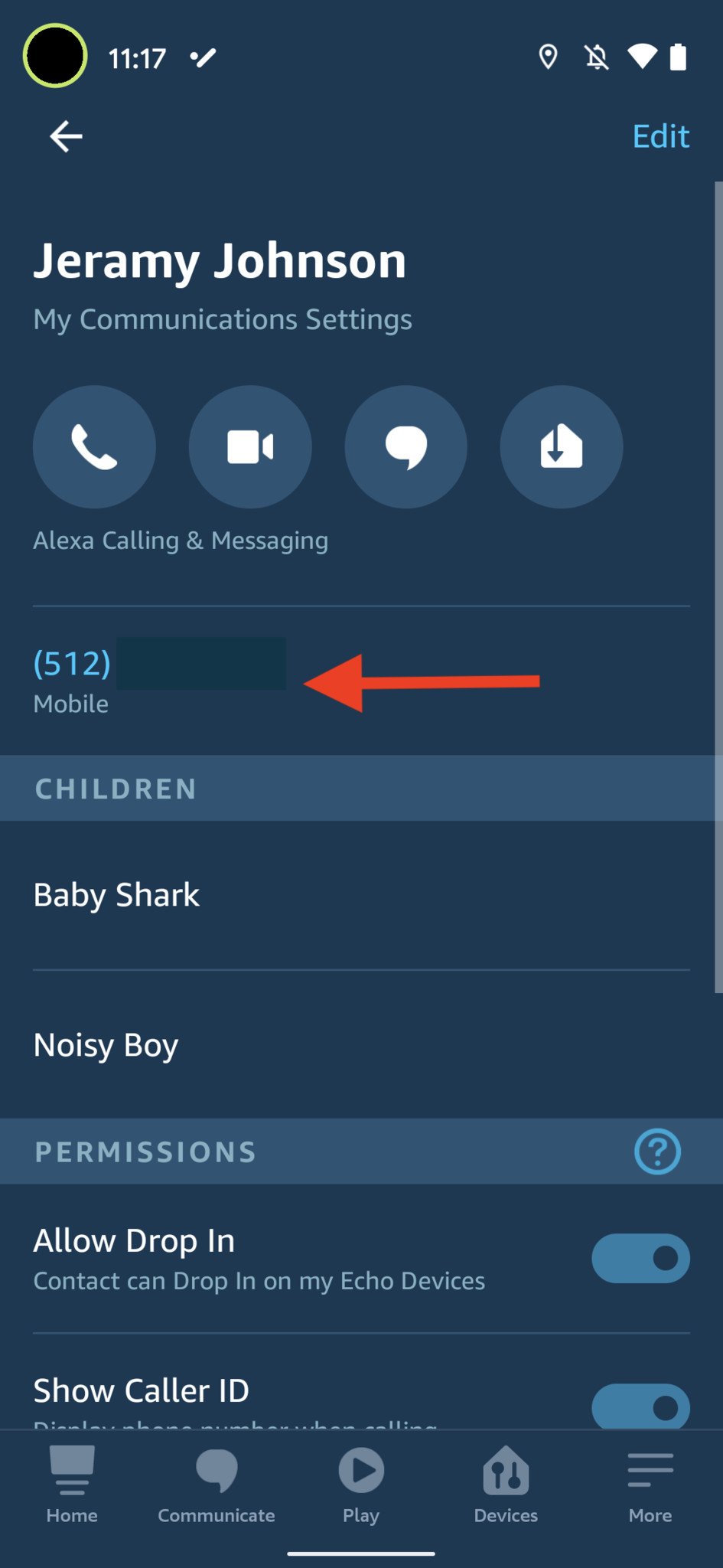 Configurar Alexa Calling