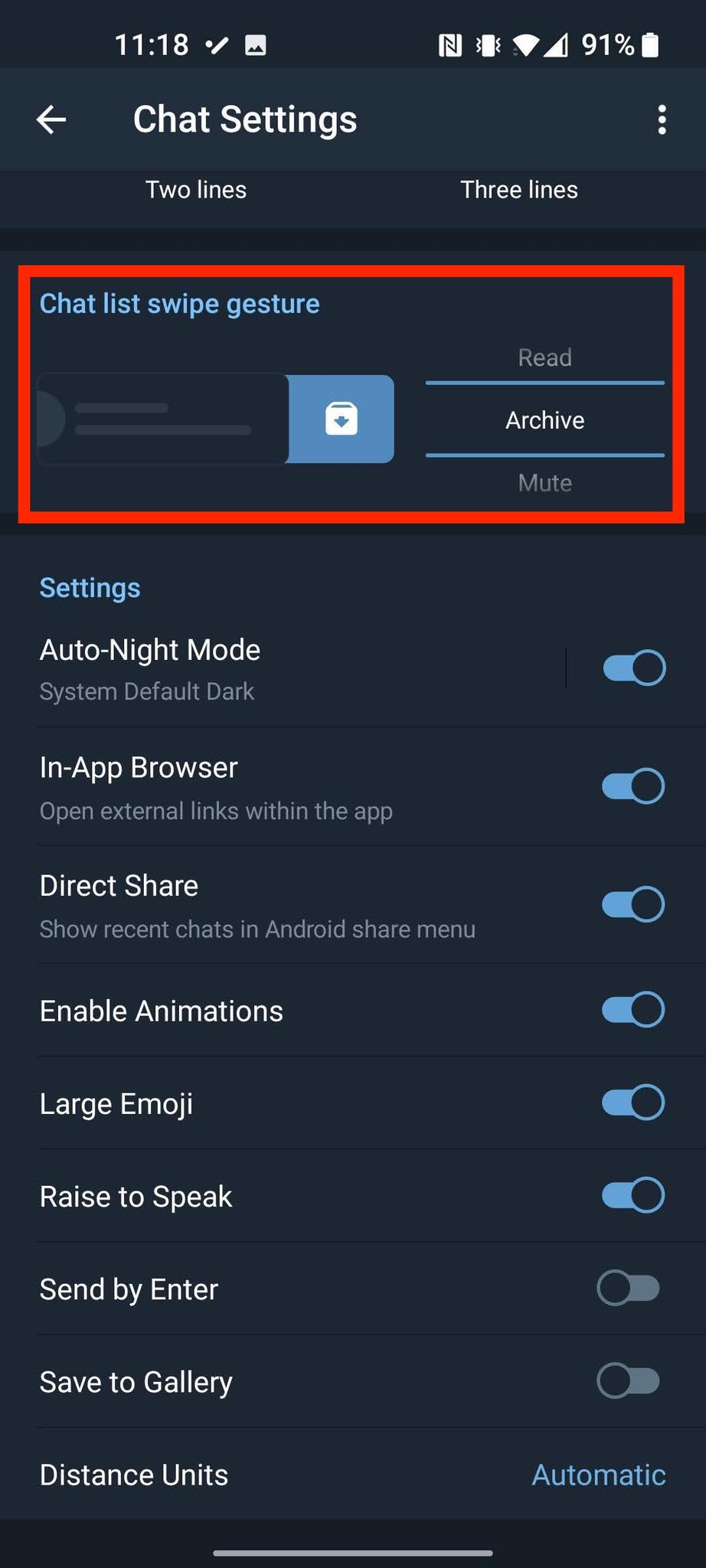 How To Customize Swipe Telegram 4