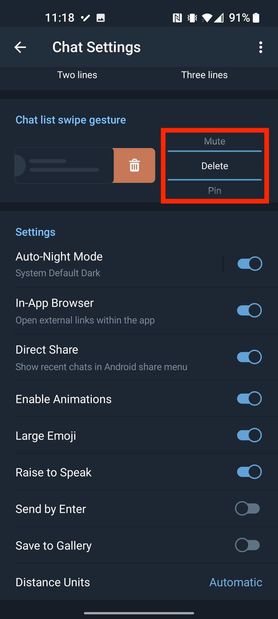 How To Customize Swipe Telegram 5