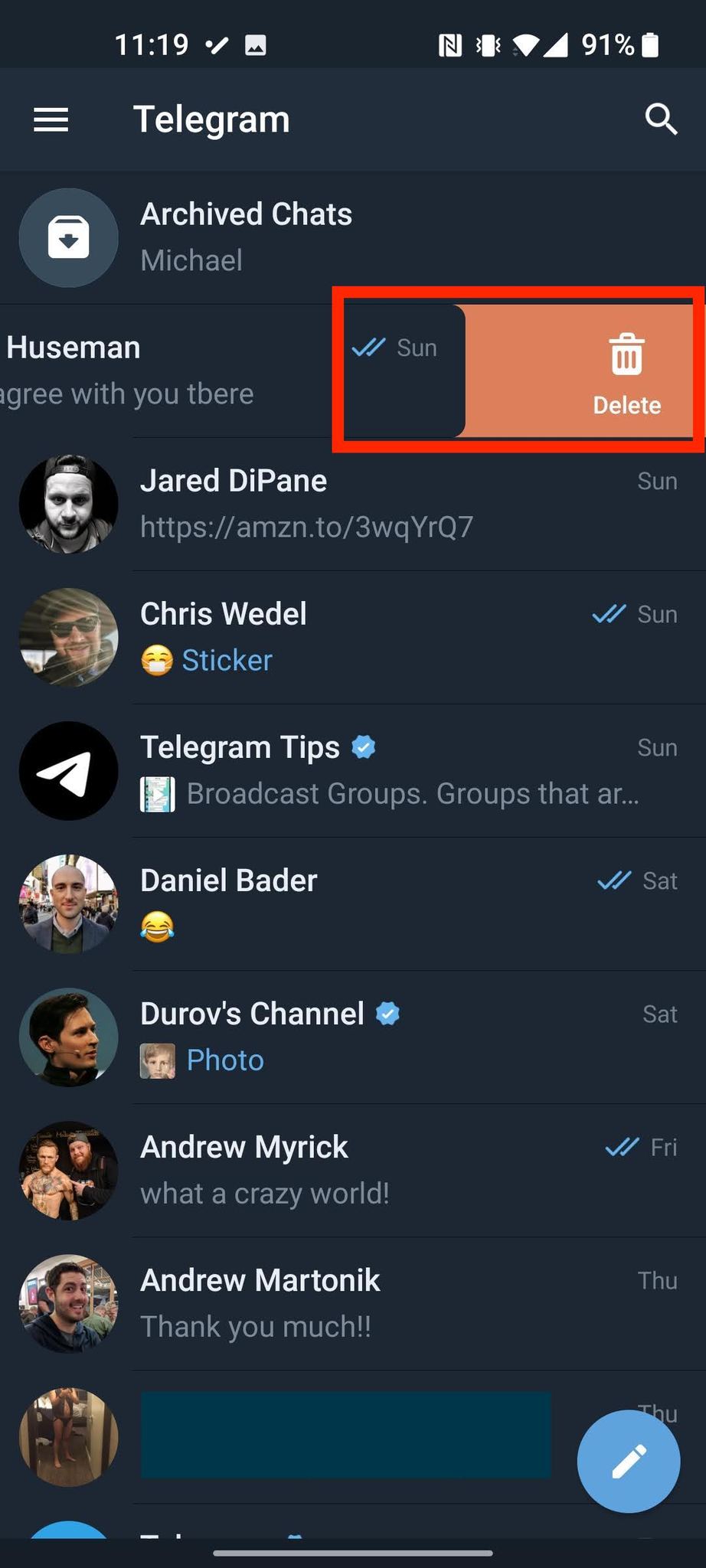 How To Customize Swipe Telegram 6
