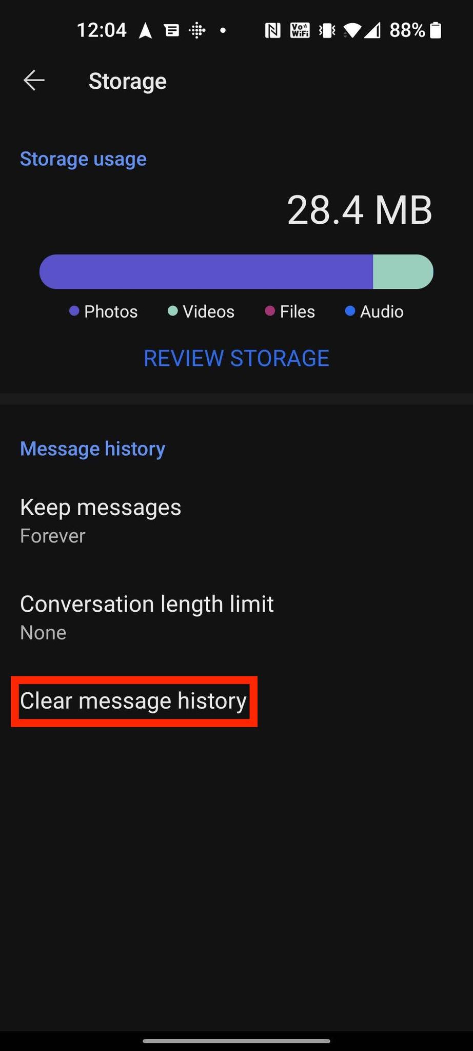 How To Erase Chat History Signal Android 4