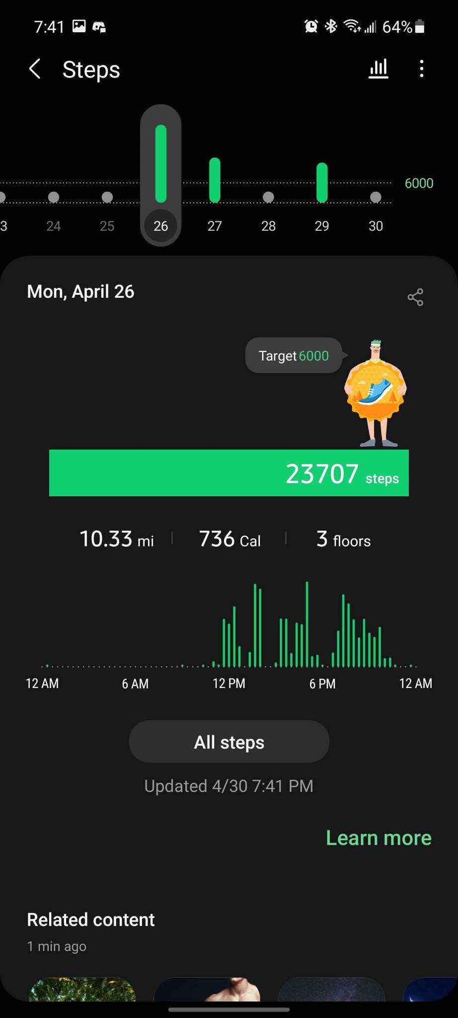Samsung Health App gamification of fitness