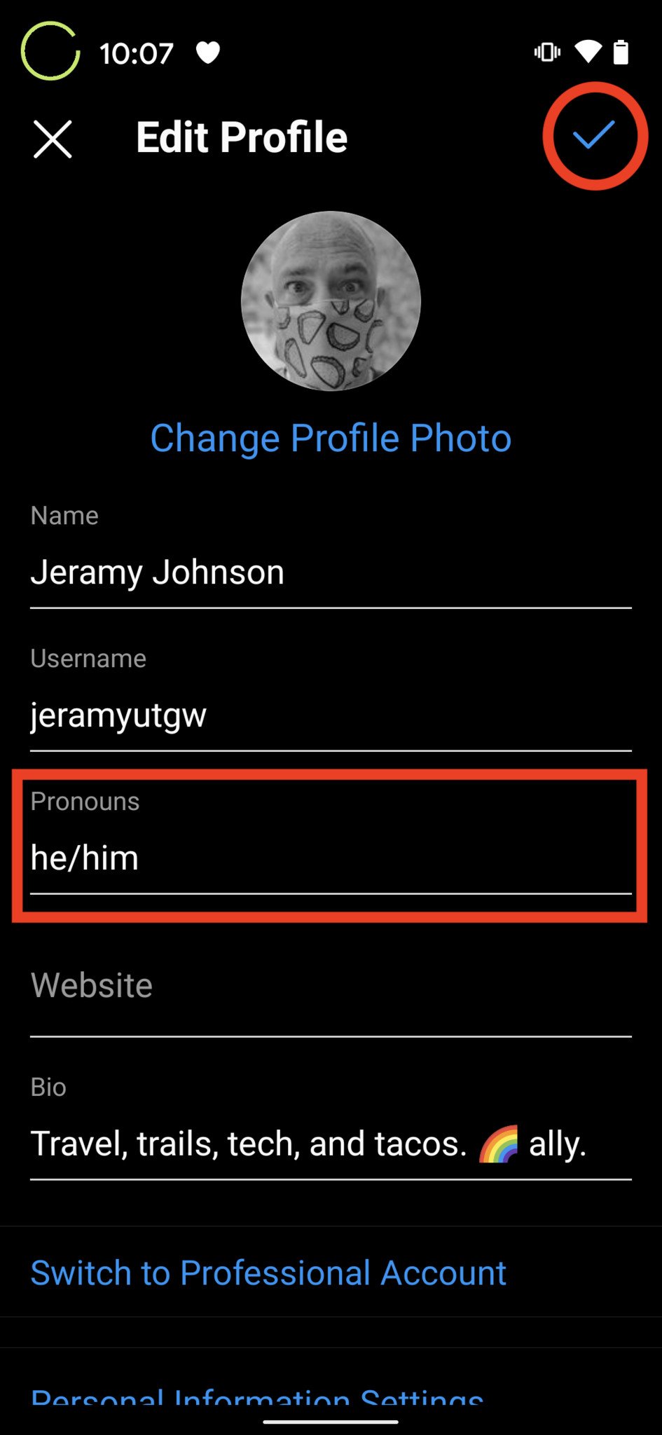 How To Change Pronouns Instagram 6