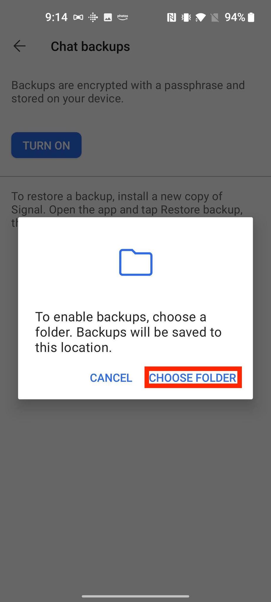 How To Enable Automatic Signal Backups Android 4