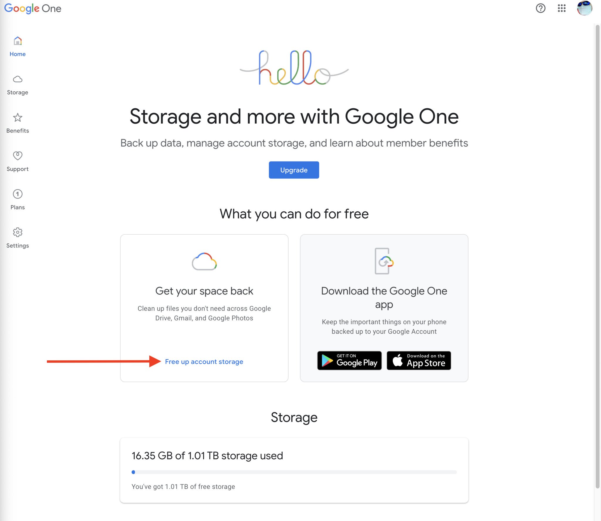 How To Manage Free Google One Storage Web 1