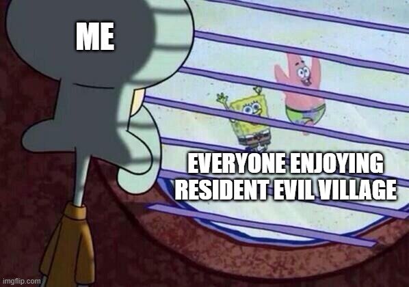 Resident Evil Village Spongebob Meme