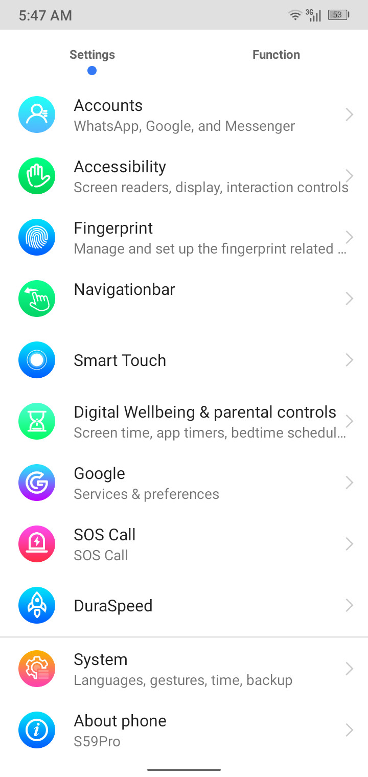 Wifi-instellingen Android-schermafbeelding