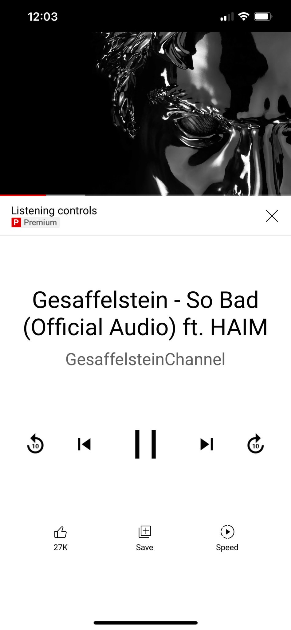 Youtube Listening Controls