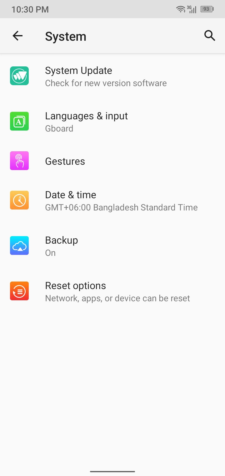 Android Date And Time Settings