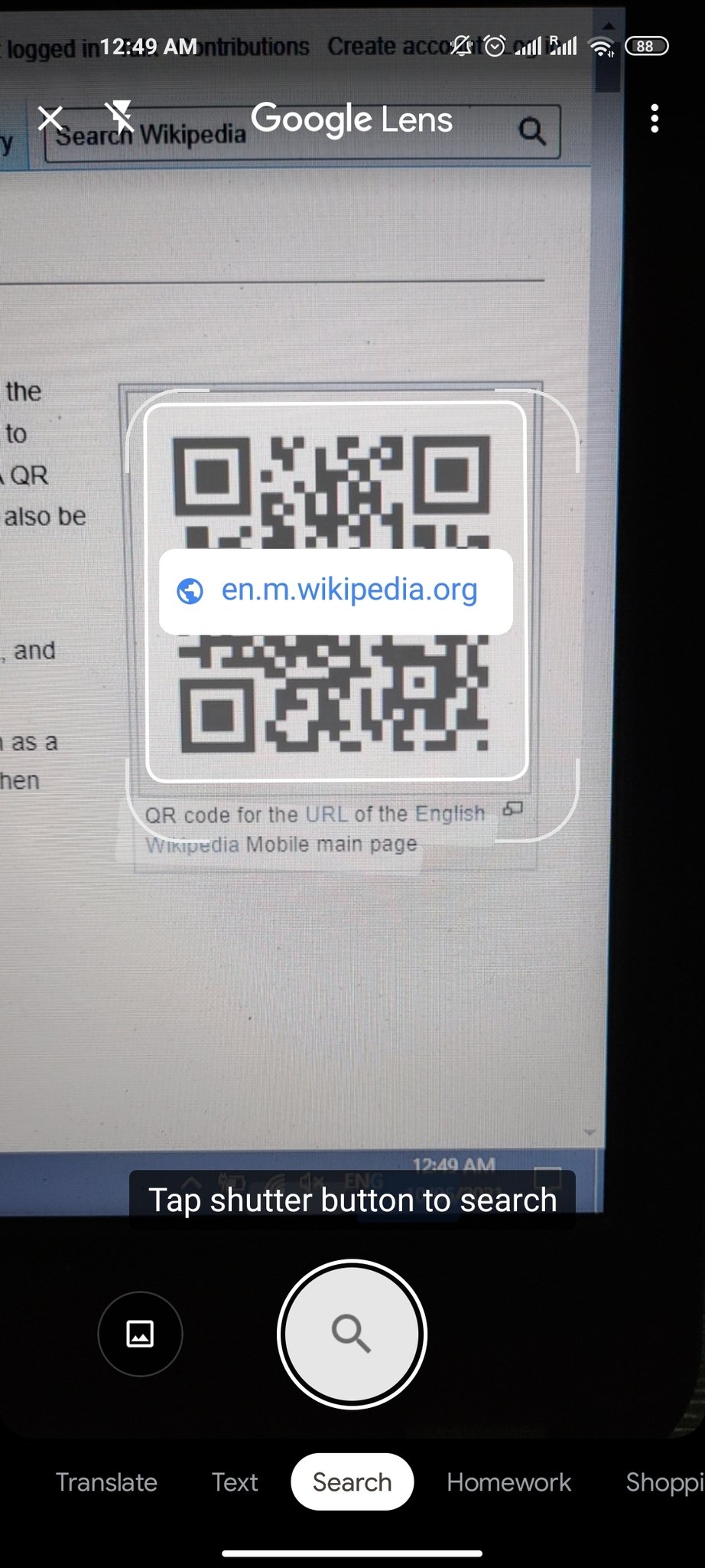 how to scan a qr code with your android phone